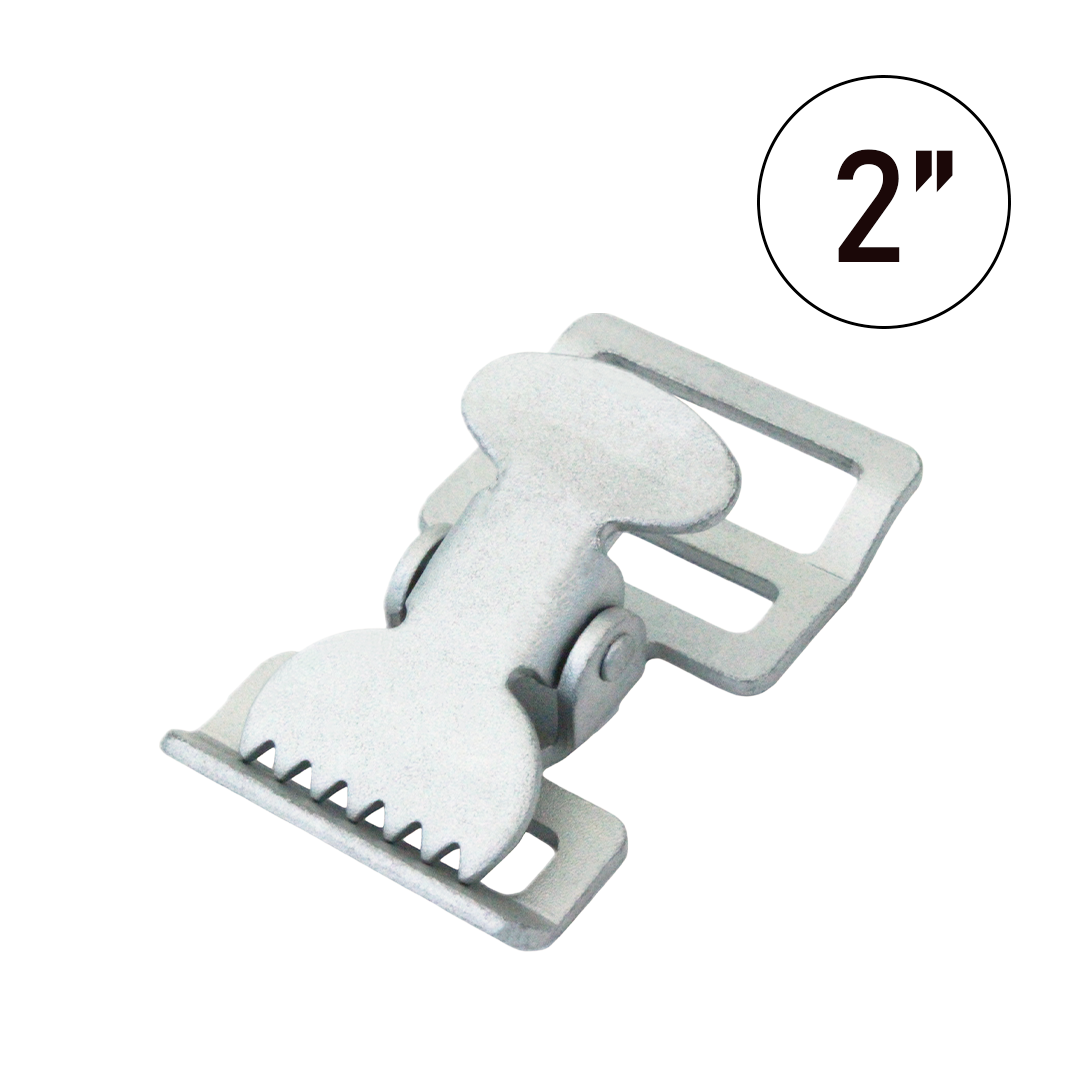 Sand Finish 2" Alligator Buckles: Secure Versatility for All-Purpose Tie-Downs
