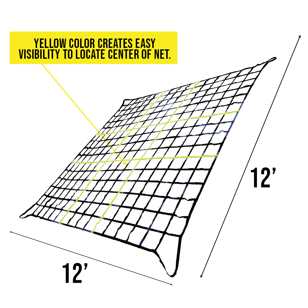 Boxer 12' x 12' Heavy-Duty Truck Bed Cargo Net