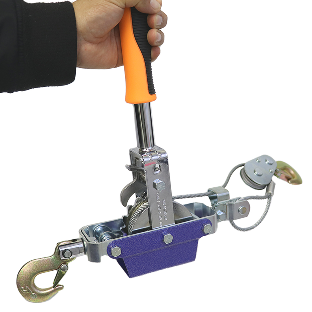 PowerGrip 2200: Dual Hook Hand Power Puller for Precision Lifting and Securing