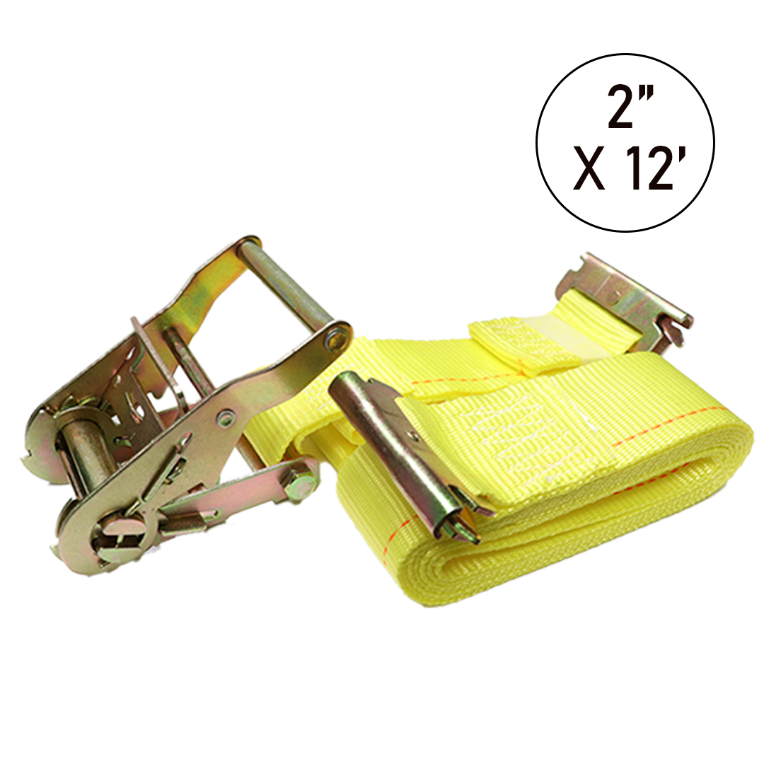Boxer SecurePro Ultimate 2" x 12' Logistic E Track Ratchet Strap - 4400 lbs Load Capacity