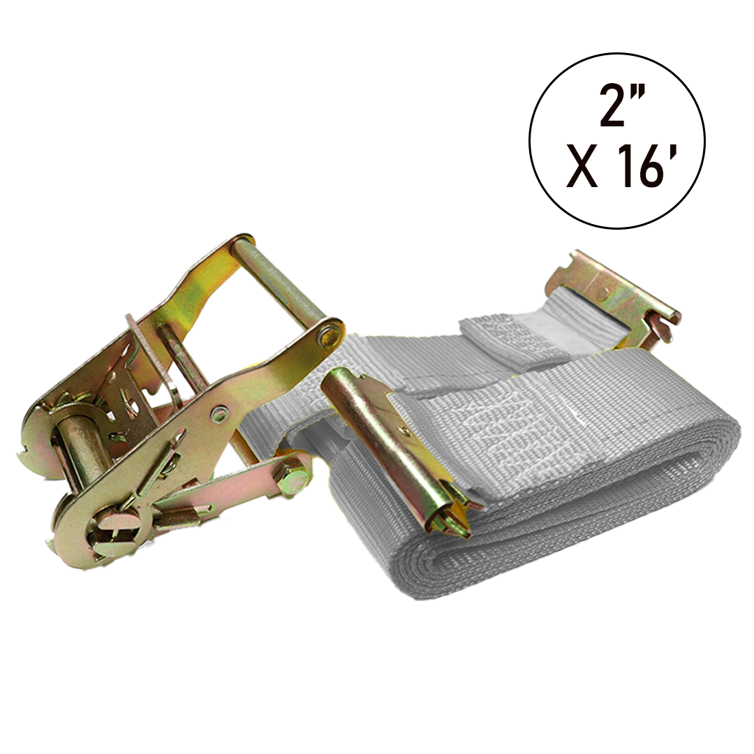 Boxer SecurePro 2" x 16' Logistic E Track Straps - 4400 lbs Load Capacity