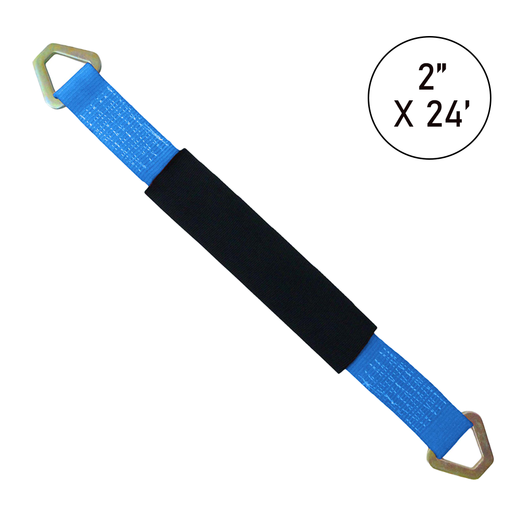 ProAxle Straps Set of 4: Precision-Length Axle Straps in Vibrant Colors (24" and 36")