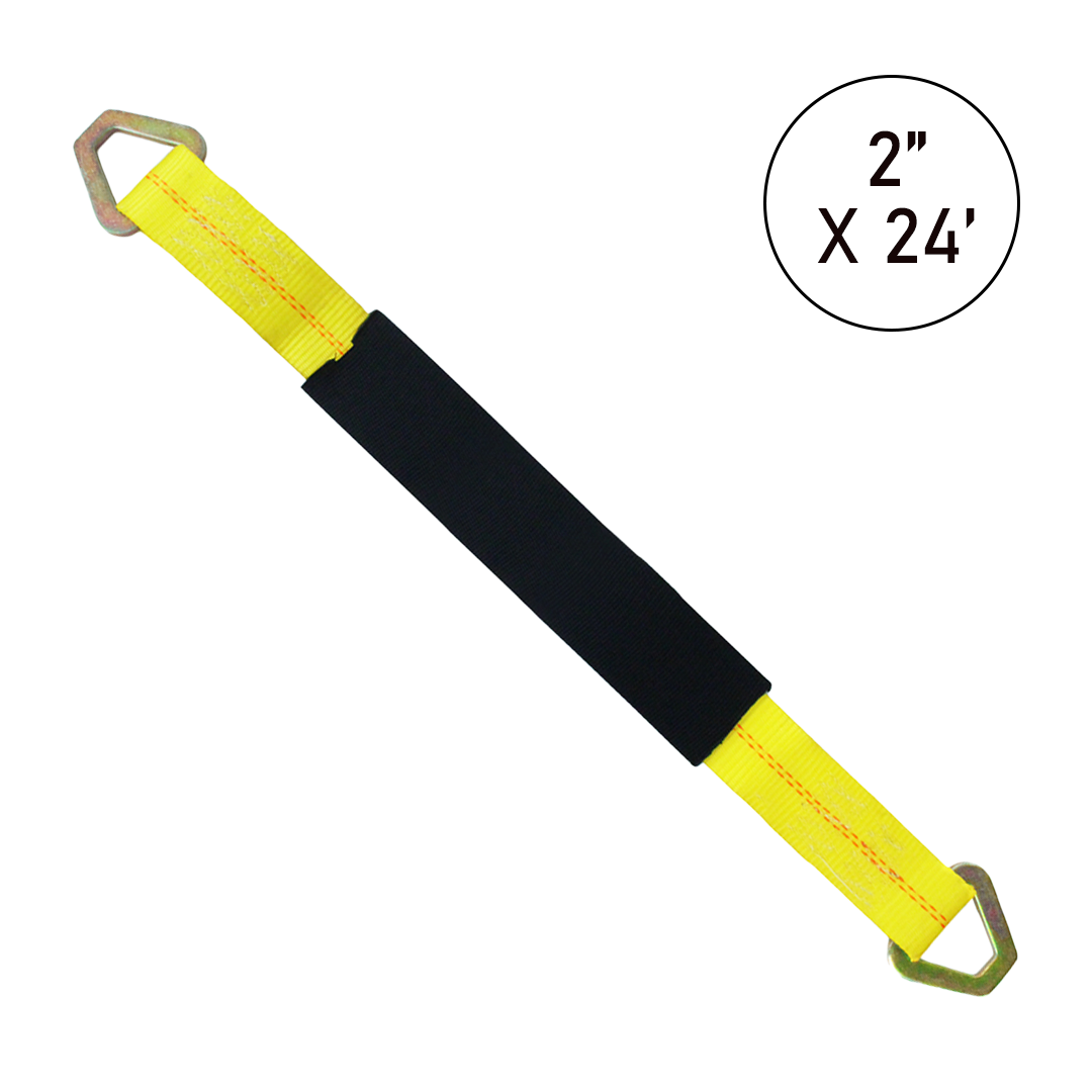 ProAxle Straps Set of 4: Precision-Length Axle Straps in Vibrant Colors (24" and 36")