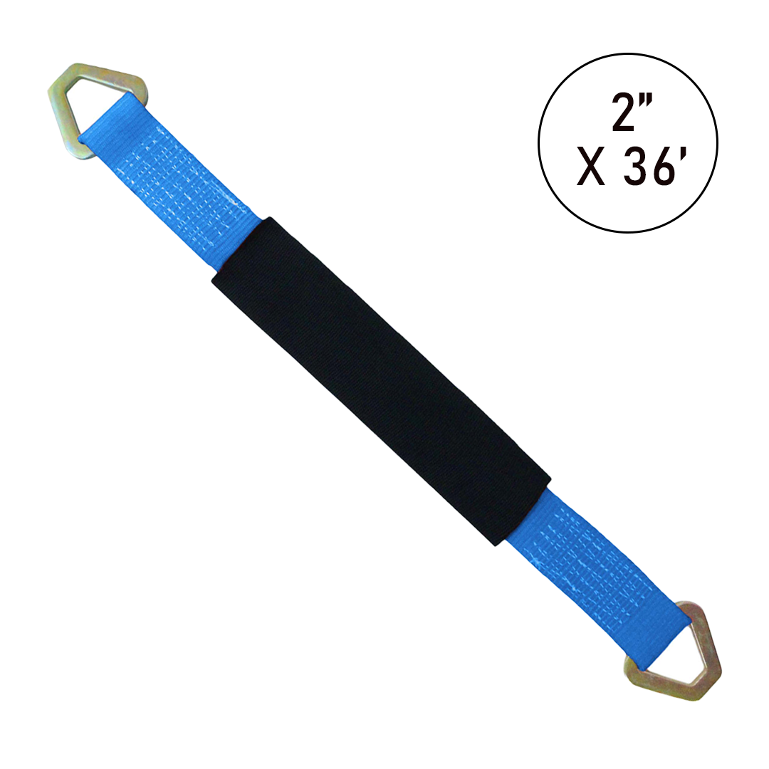 ProAxle Straps Set of 4: Precision-Length Axle Straps in Vibrant Colors (24" and 36")