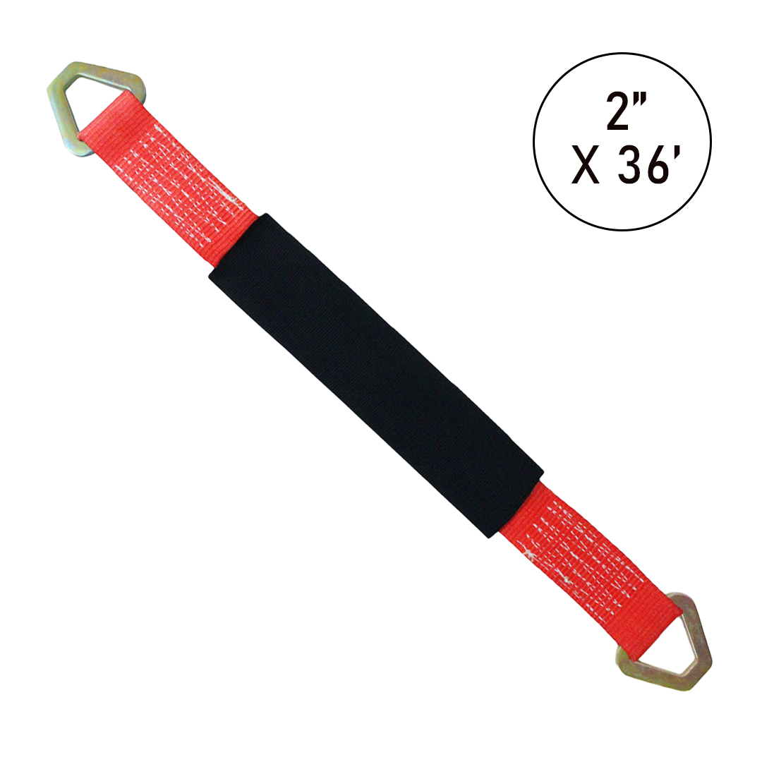 ProAxle Straps Set of 4: Precision-Length 36" Axle Straps in Vibrant Colors