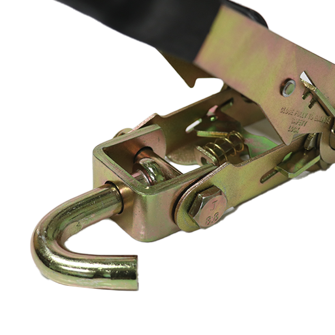 DuoForce Pro 2" Ratchet Buckle: Precision Performance with Ergonomic Comfort, 10,000 lbs Strength, Swivel J Hook, and Double Locking