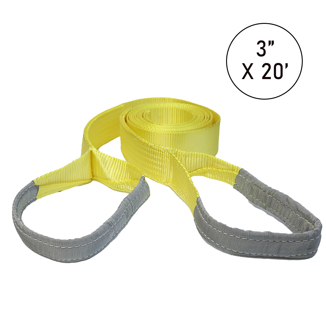 3" Heavy-Duty Tow Strap: 27,000 lbs Strength for Superior Recovery