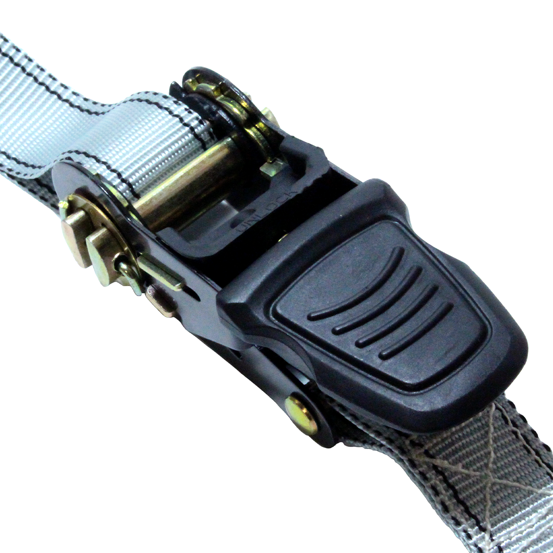 Boxer ProSecure 1" x 8' Ratchet Tie Down Kit with Coated S Hooks - 1500 lbs Breaking Strength