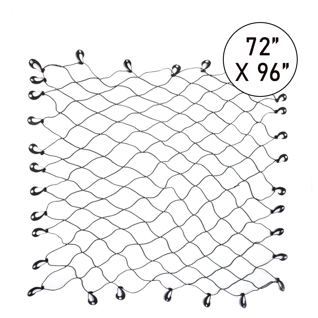Boxer MegaFlex Cargo Net: 6' x 8' with 32 Adjustable Hooks