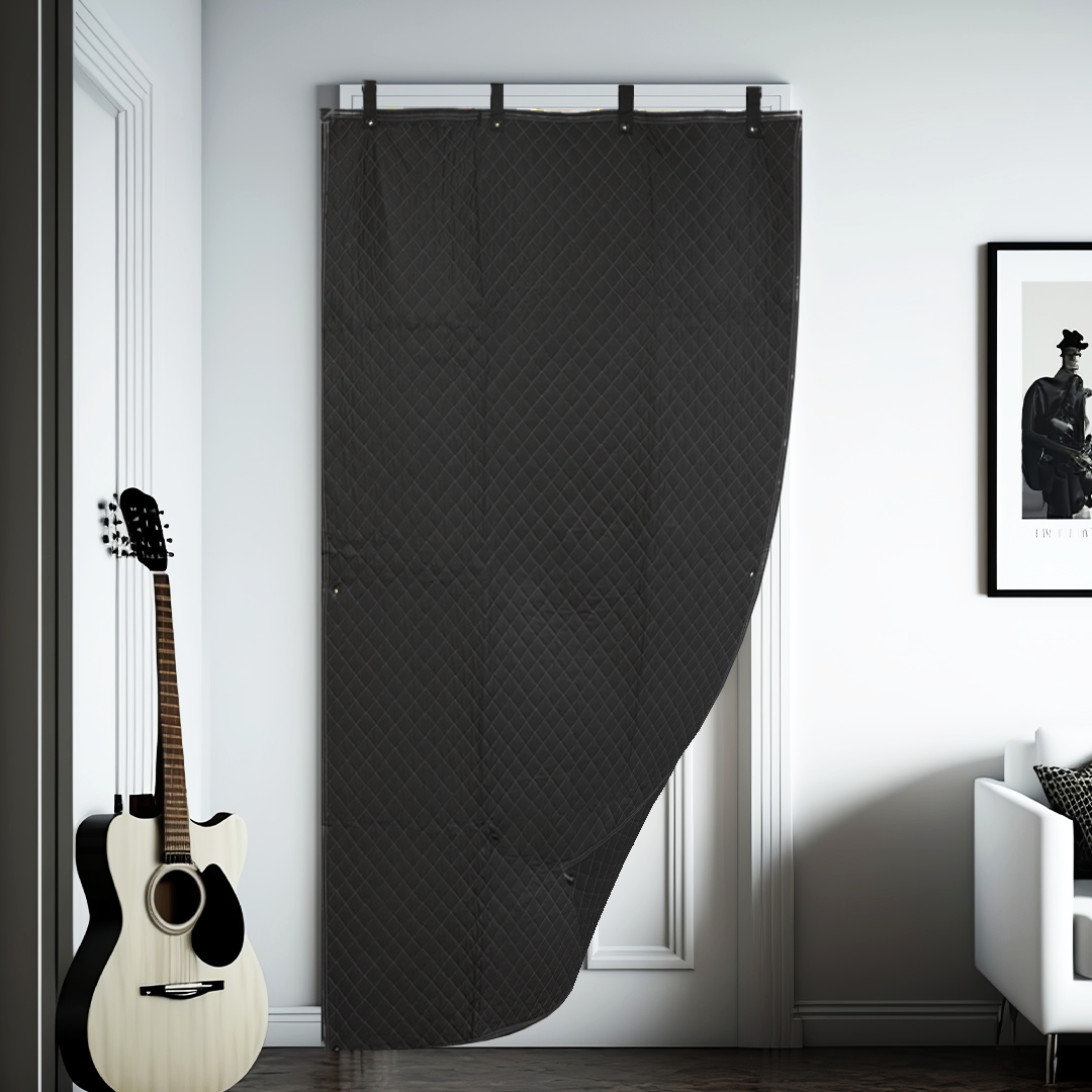 Boxer Studio Sound Haven: 78" x 48" Insulated Blanket with Grommets & Loops - Perfect for Doors, Windows, and Beyond!