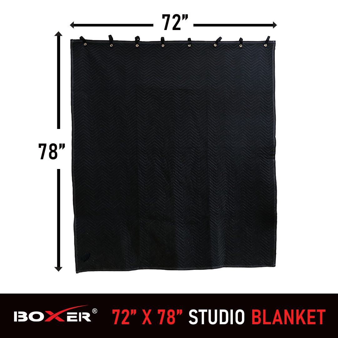 Boxer Studio Universal 78" x 72" Acoustic Blanket: Ultimate Protection & Sound Enhancement