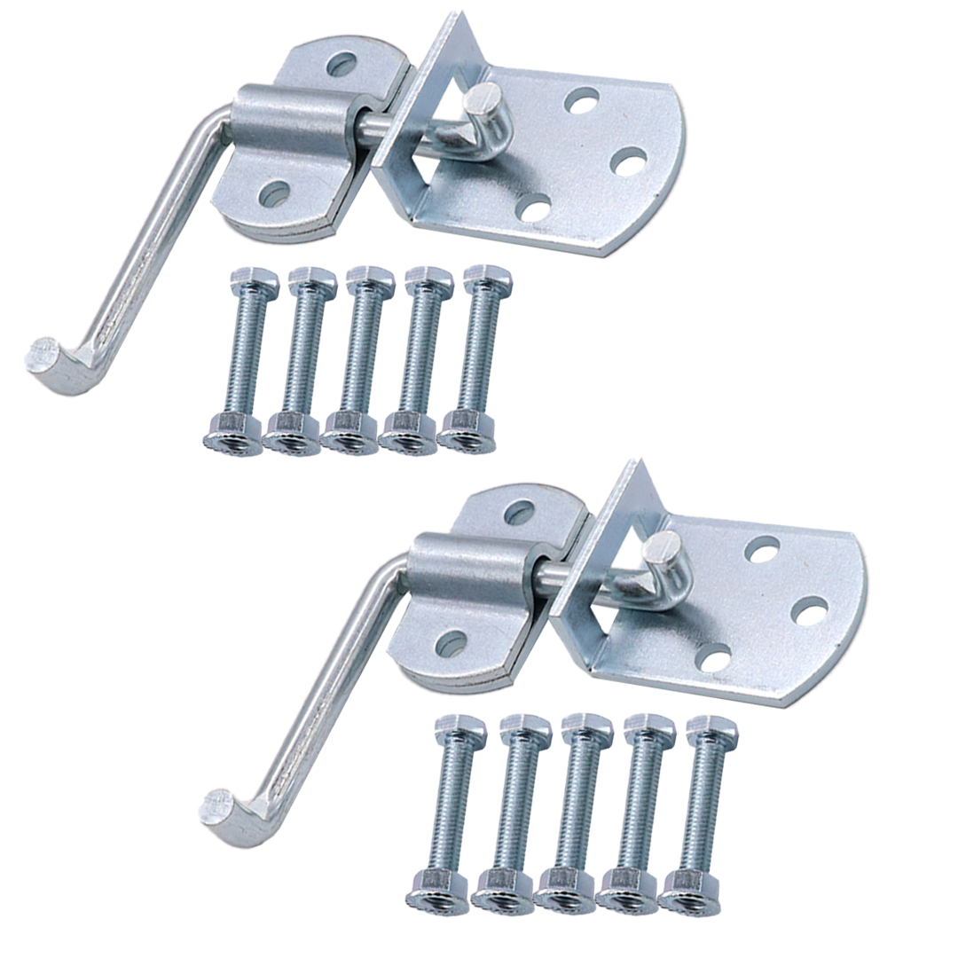 Complete Truck Straight Gate Latch Kit with Bolts and Nuts: Easy Install, Secure Hold