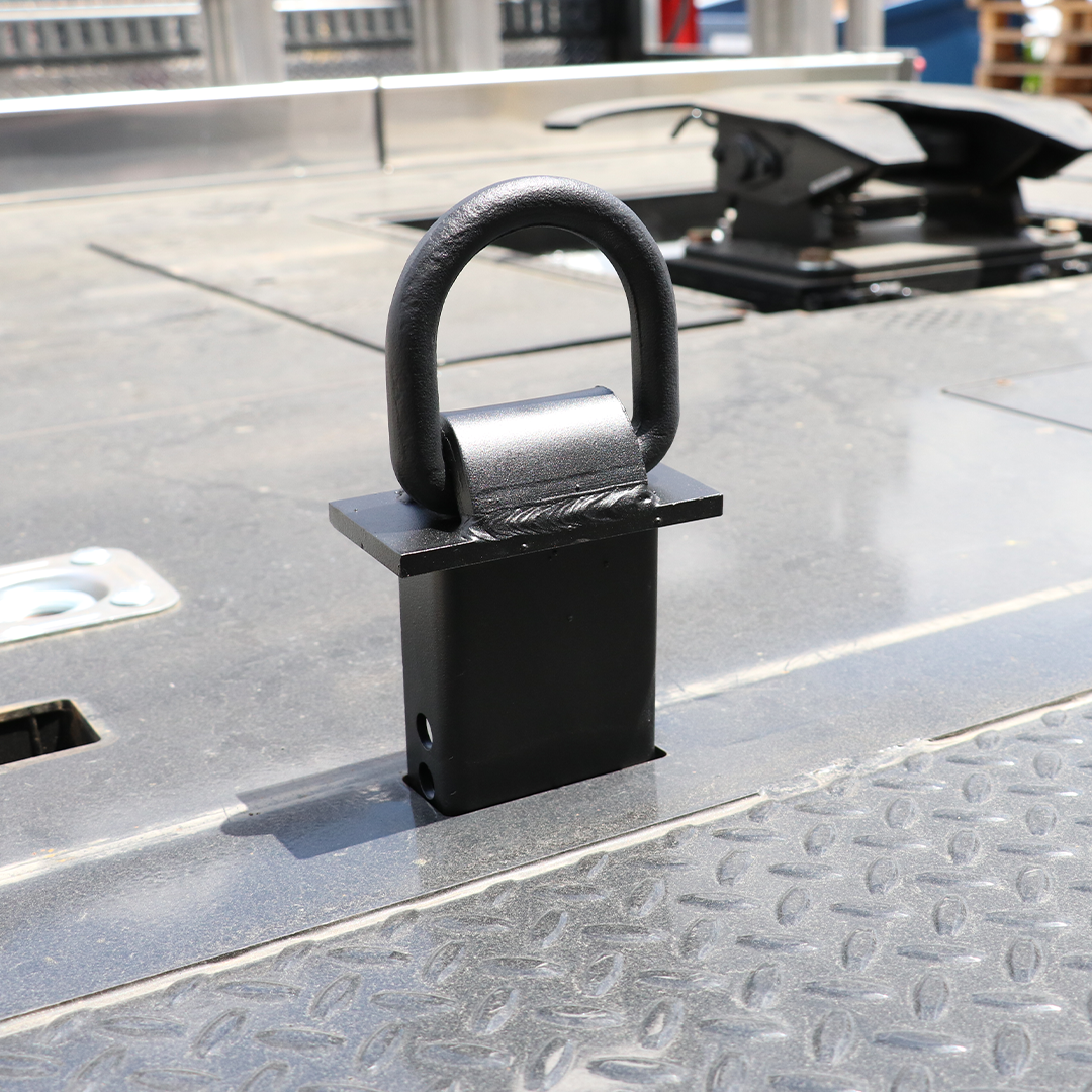 Heavy-Duty 1/2" D-Ring Stake Pocket Tie Down Anchor - Set of 4