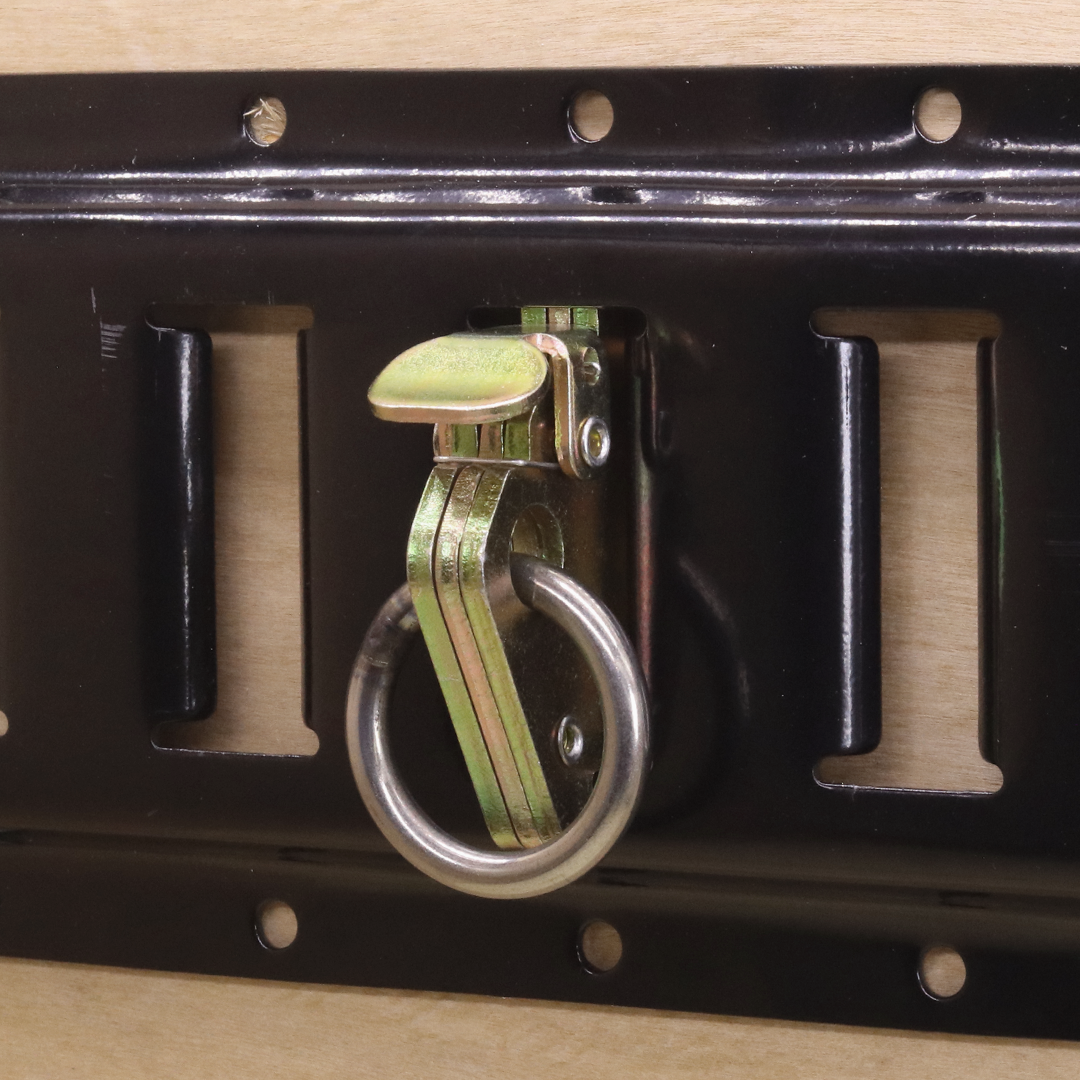 Heavy Duty Double-Stud 2 1/4" E-Track O-Ring Anchor - 6,600 lb. Breaking Strength