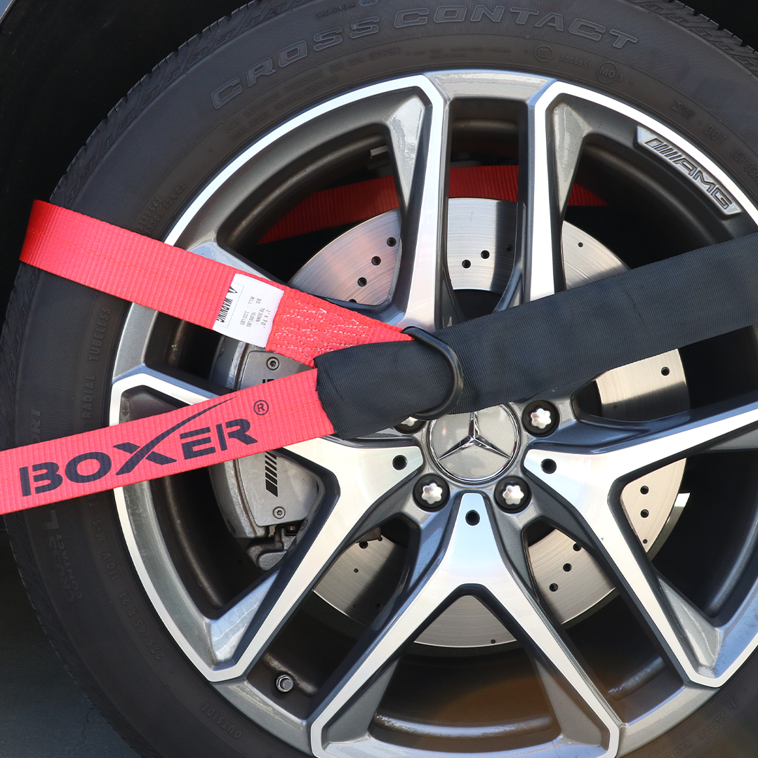 Heavy Duty Pro Lasso Strap with Black D Rings - Towing, Recovery, Tie-Down