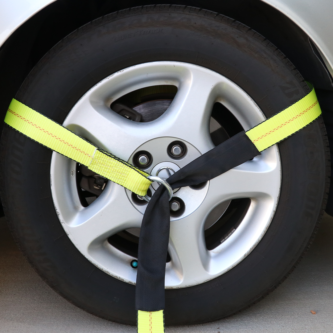 Boxer ProShield 2" x 10' Lasso Auto Tie Down Set of 4, Forged D Ring with Protective Sleeve