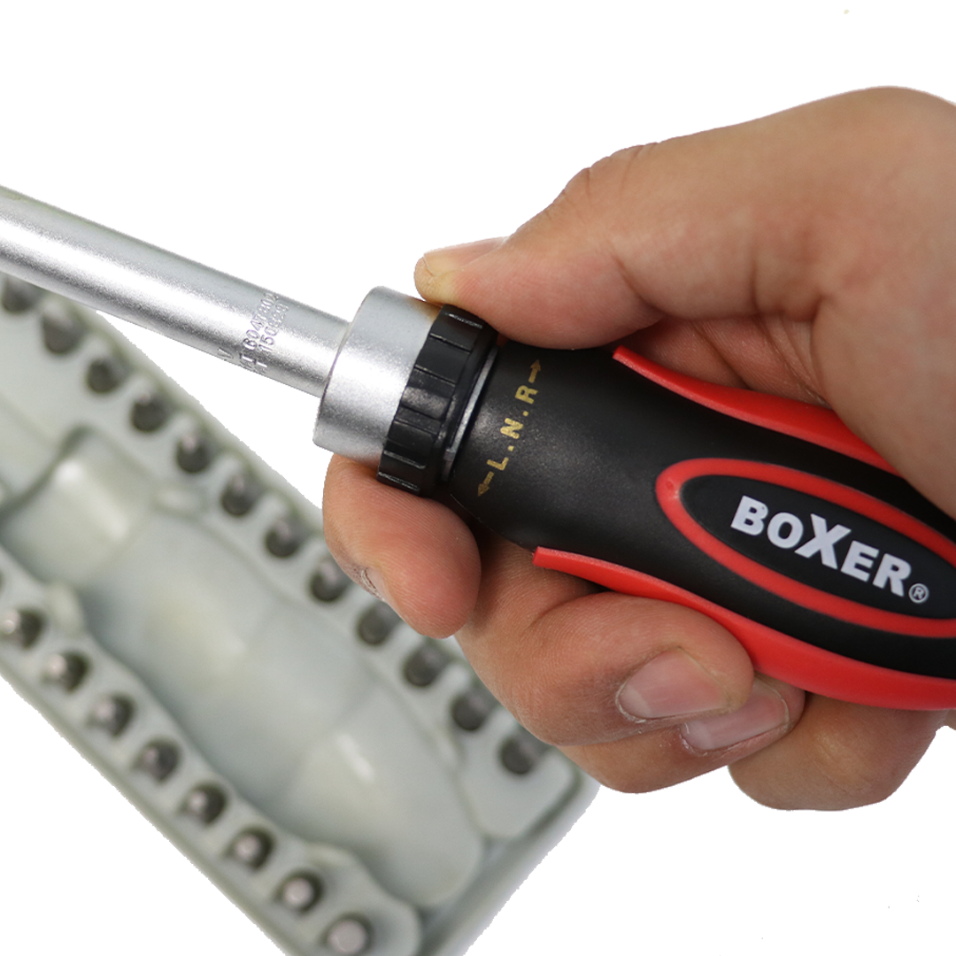 Boxer Signature Series: 36-Piece SAE Ratchet Screwdriver Bits and Sockets Set