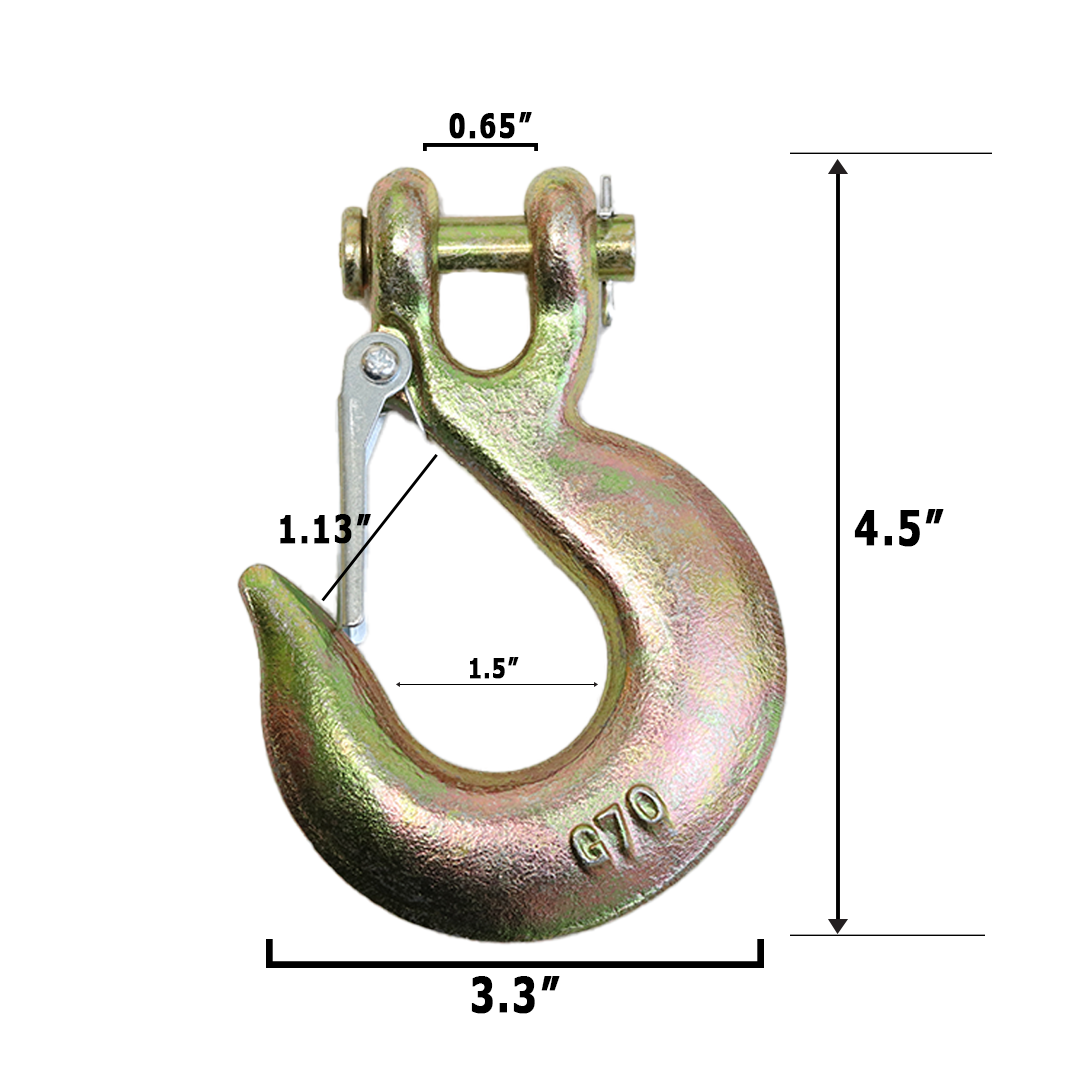 Grade 70 35" Trailer Safety Chain with 3/8" Clevis Hook