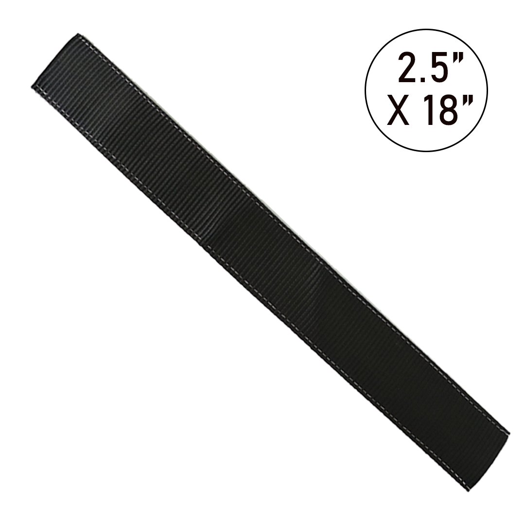 2.5" x 18" Black Cordura Polyester Protective Sleeve