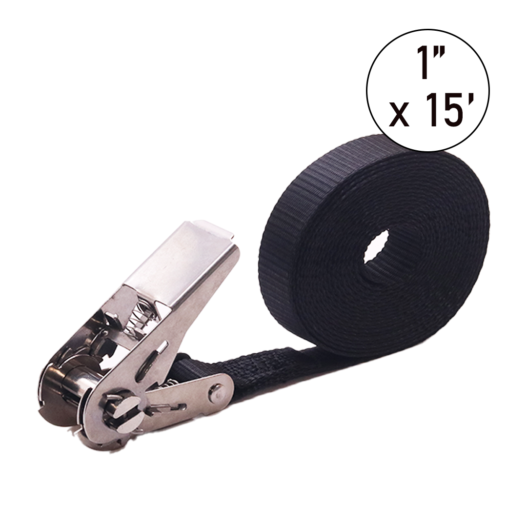 1" x 15' Endless Stainless Steel Ratchet Strap, 1,760 lbs. Working Load Limit