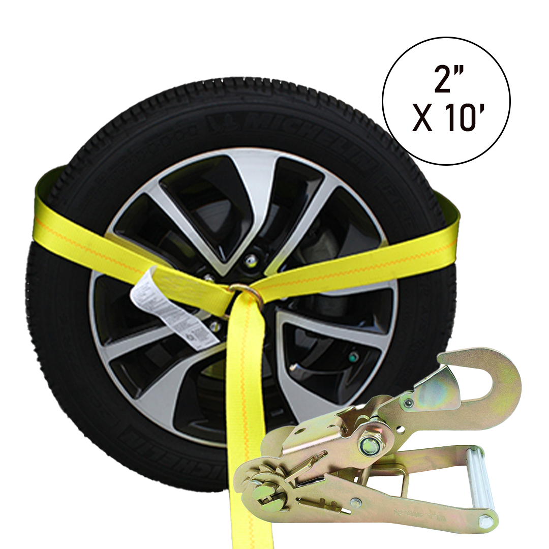 Boxer LassoGuard 2" x 10' Side Tire Holder with Snap Hook Ratchet Extension