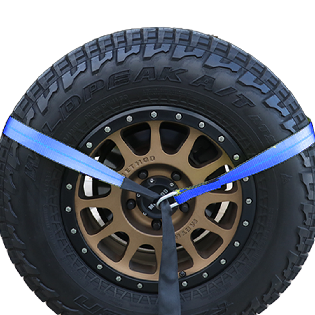 Heavy Duty High-Visibility Pro Blue Lasso Straps - 10,000 lbs. Break Strength