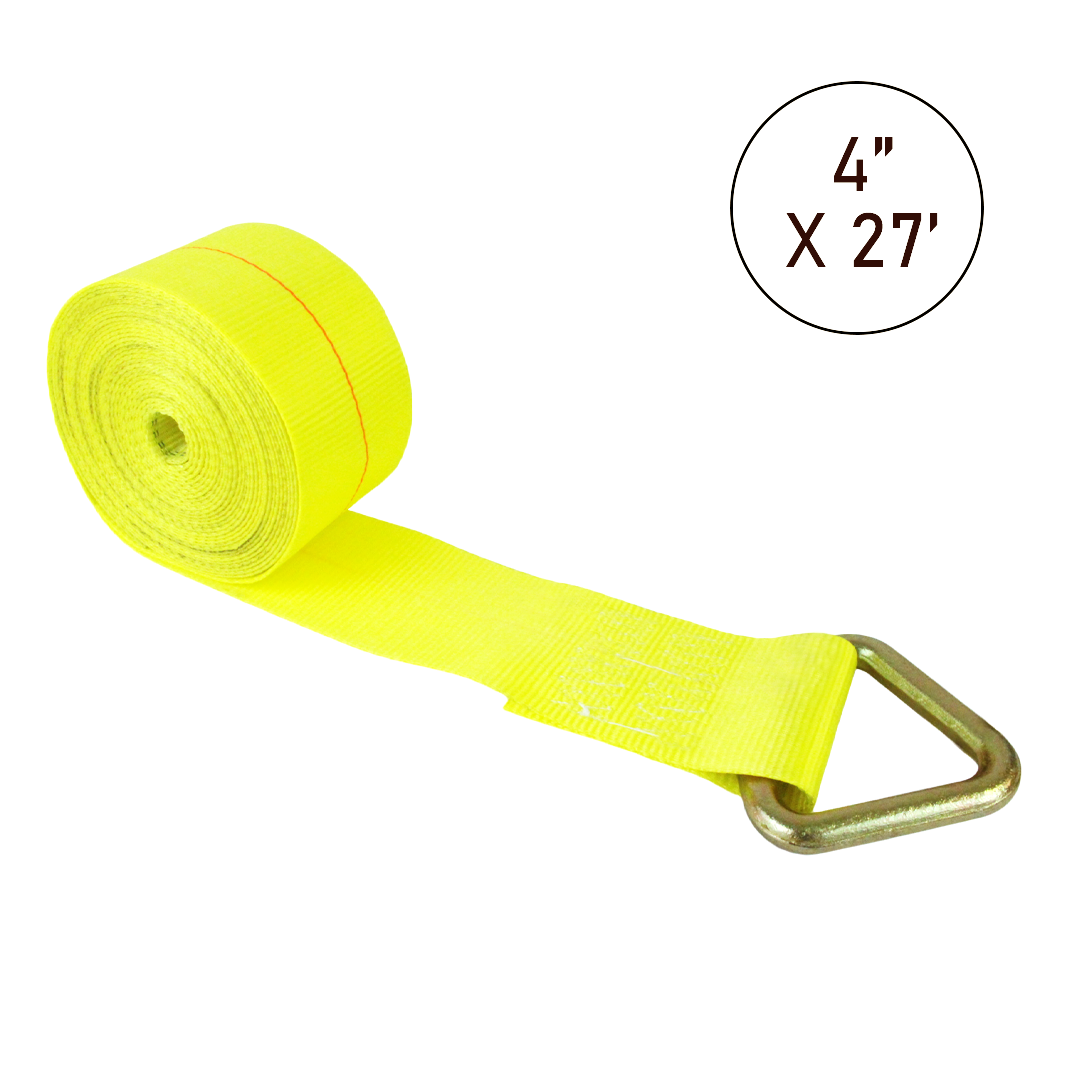 Boxer 4" Winch Strap with D Ring