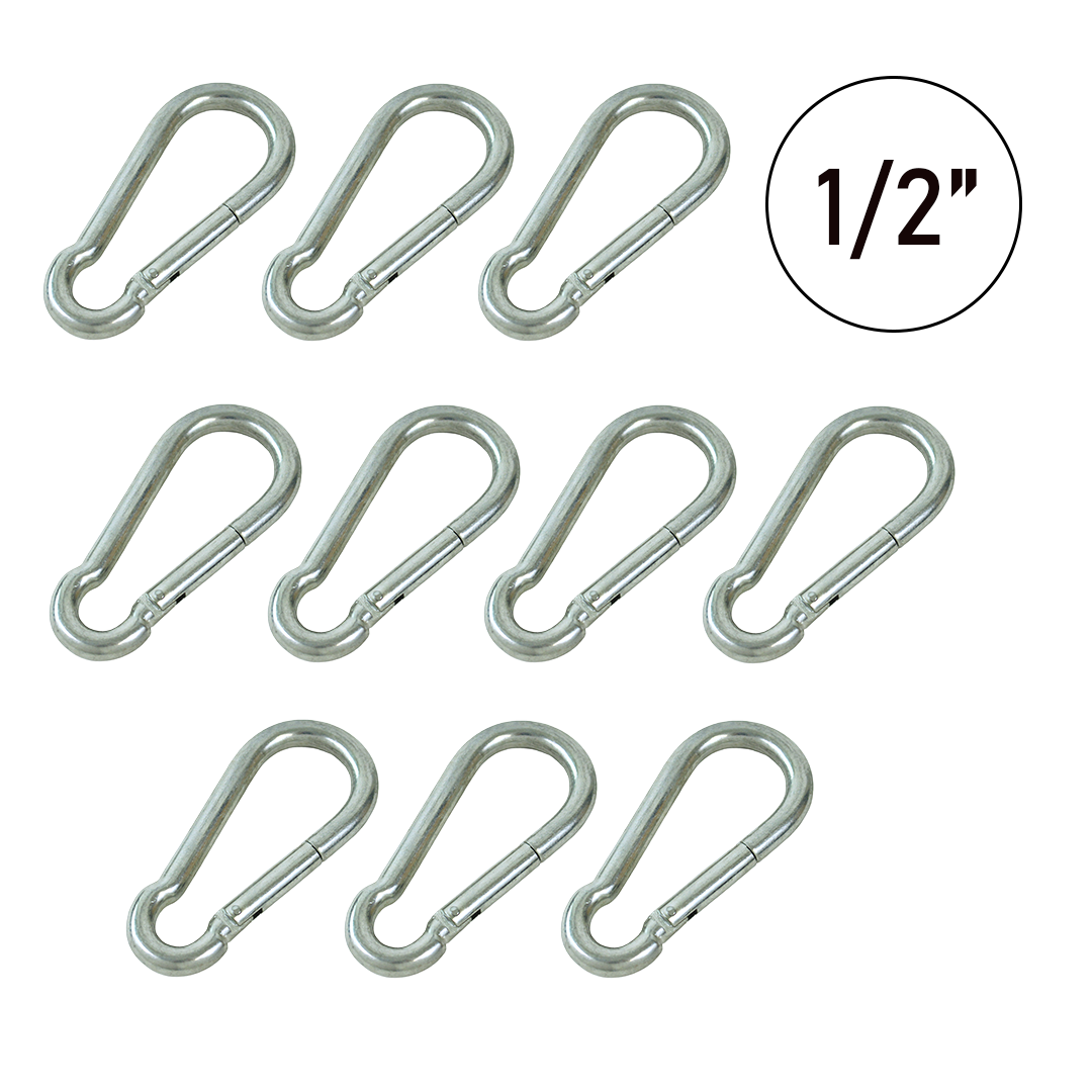 10-Pack VersaClip Carabiner Snap Hooks for Any Adventure