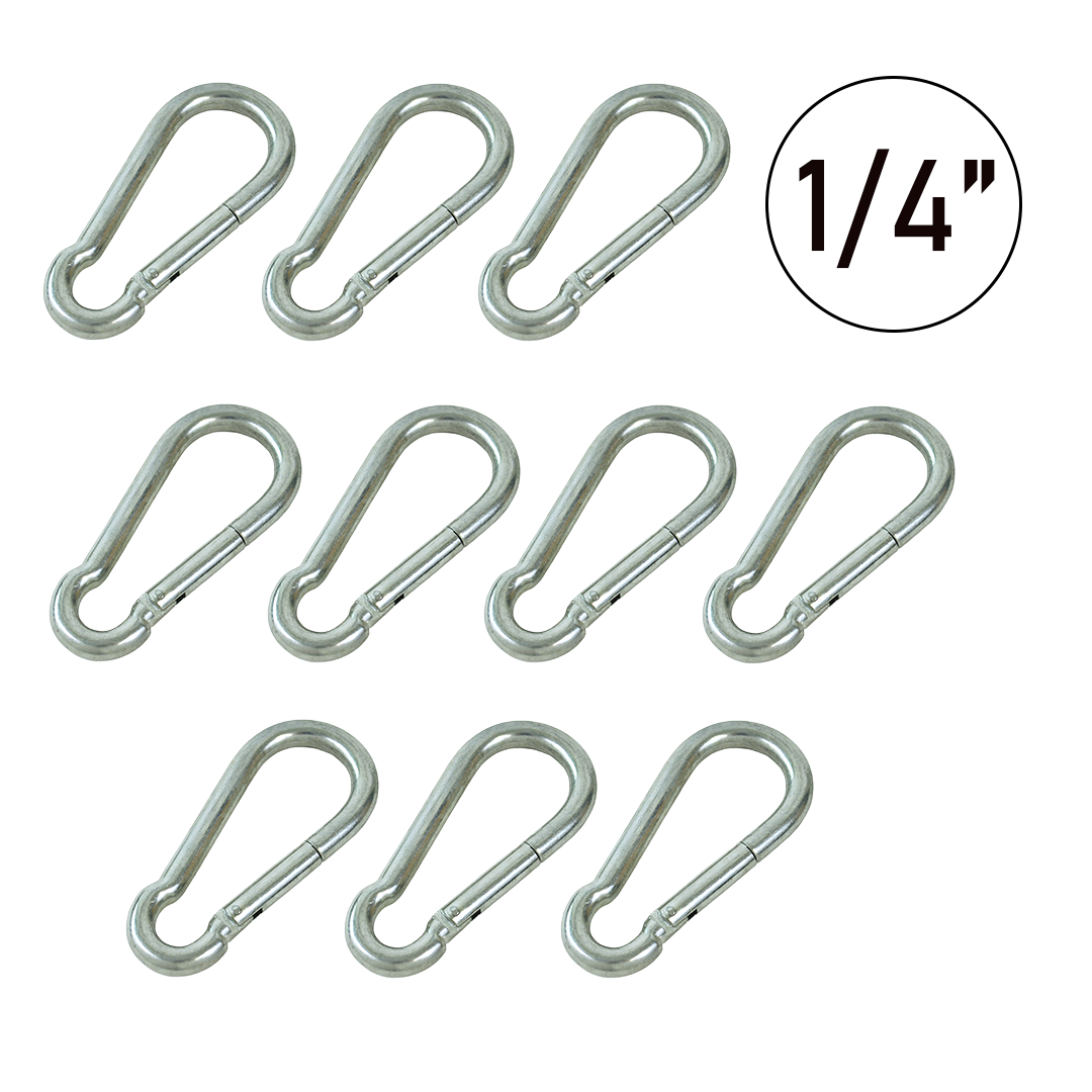 10-Pack VersaClip Carabiner Snap Hooks for Any Adventure