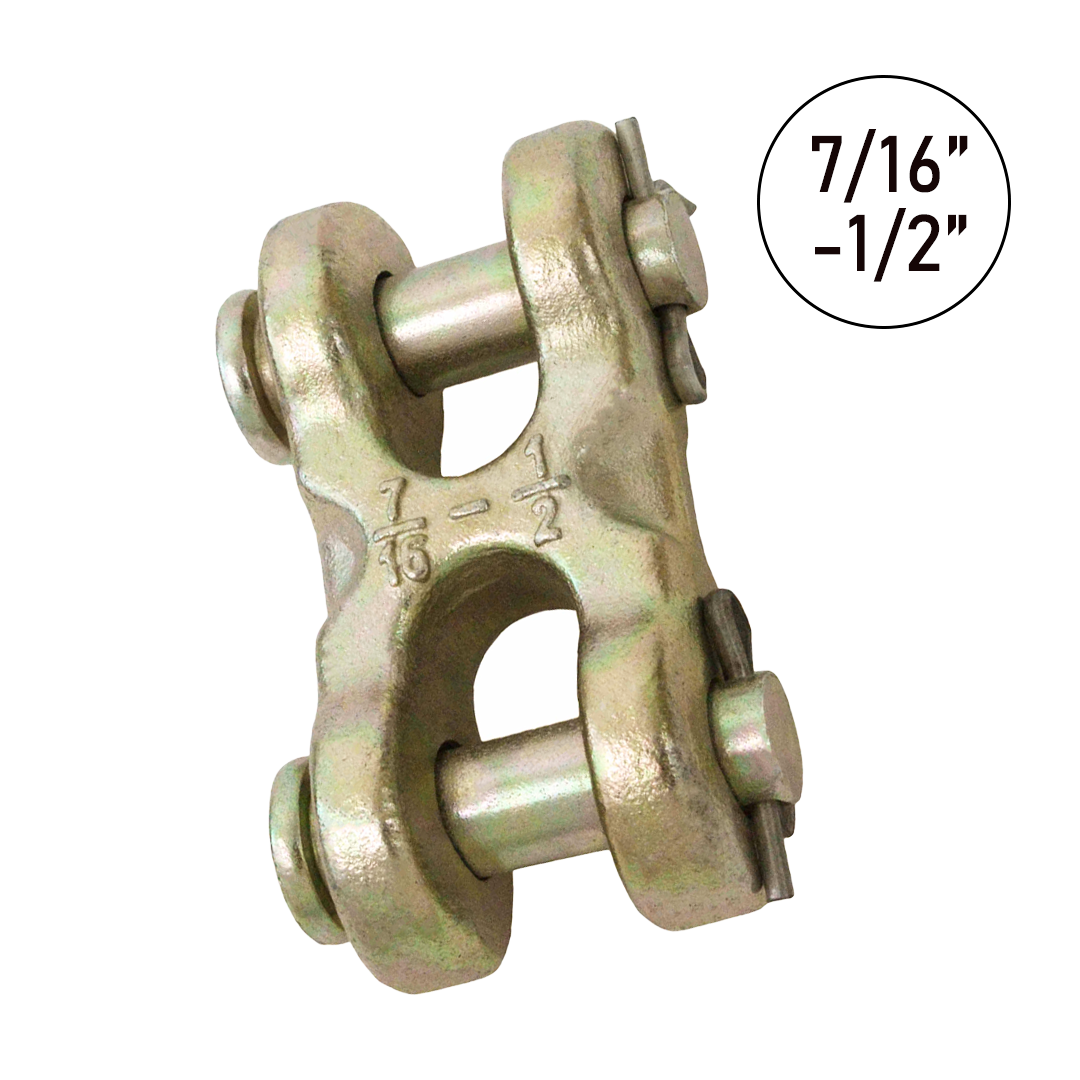 Premium Grade 70 Yellow Chromed Double Clevis Links: Ultra-Durable Connections for Any Application