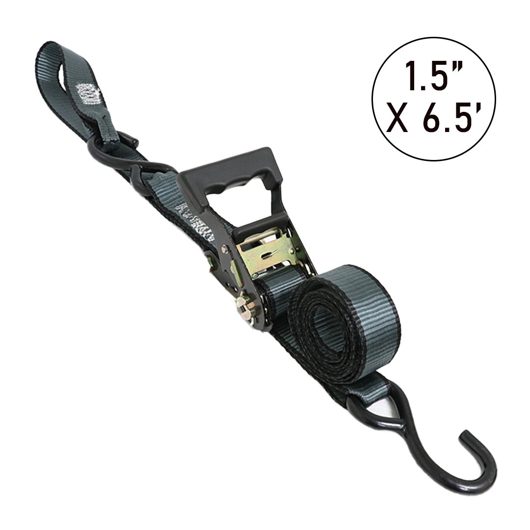 Boxer TitanGrip Pro-Strap 1 1/2" x 6.5' Ratchet Buckle Power Sports Tie Down