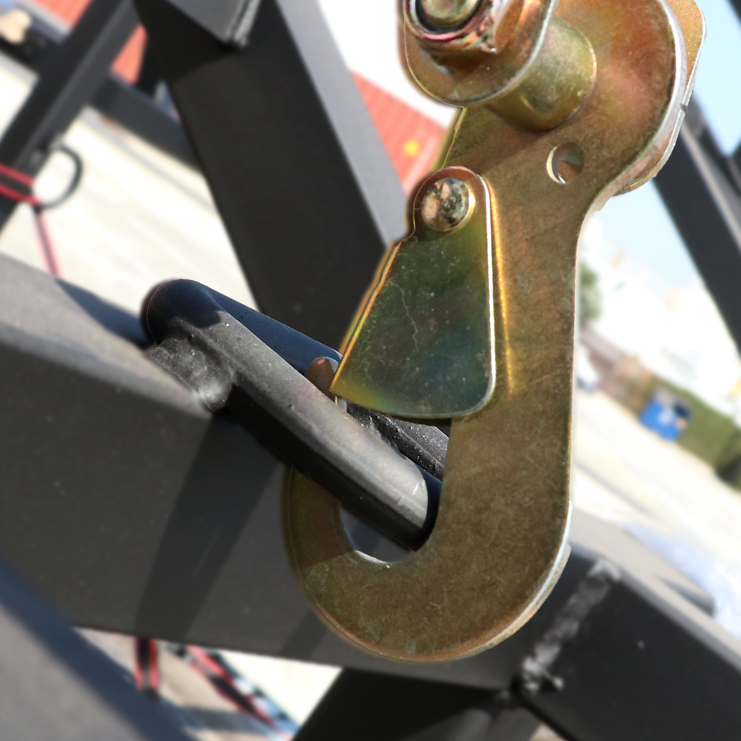 Boxer EliteGrip Pro 2" x 8' Premium Wheel Basket Tire Holder with Snap Hooks and High-Performance Rubber Sleeves