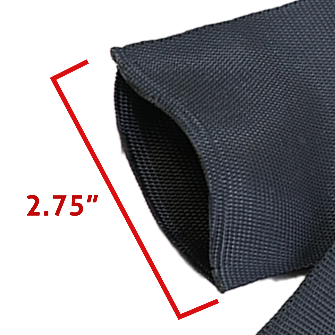 2.75" x 18" Black Cordura Polyester Protective Sleeve