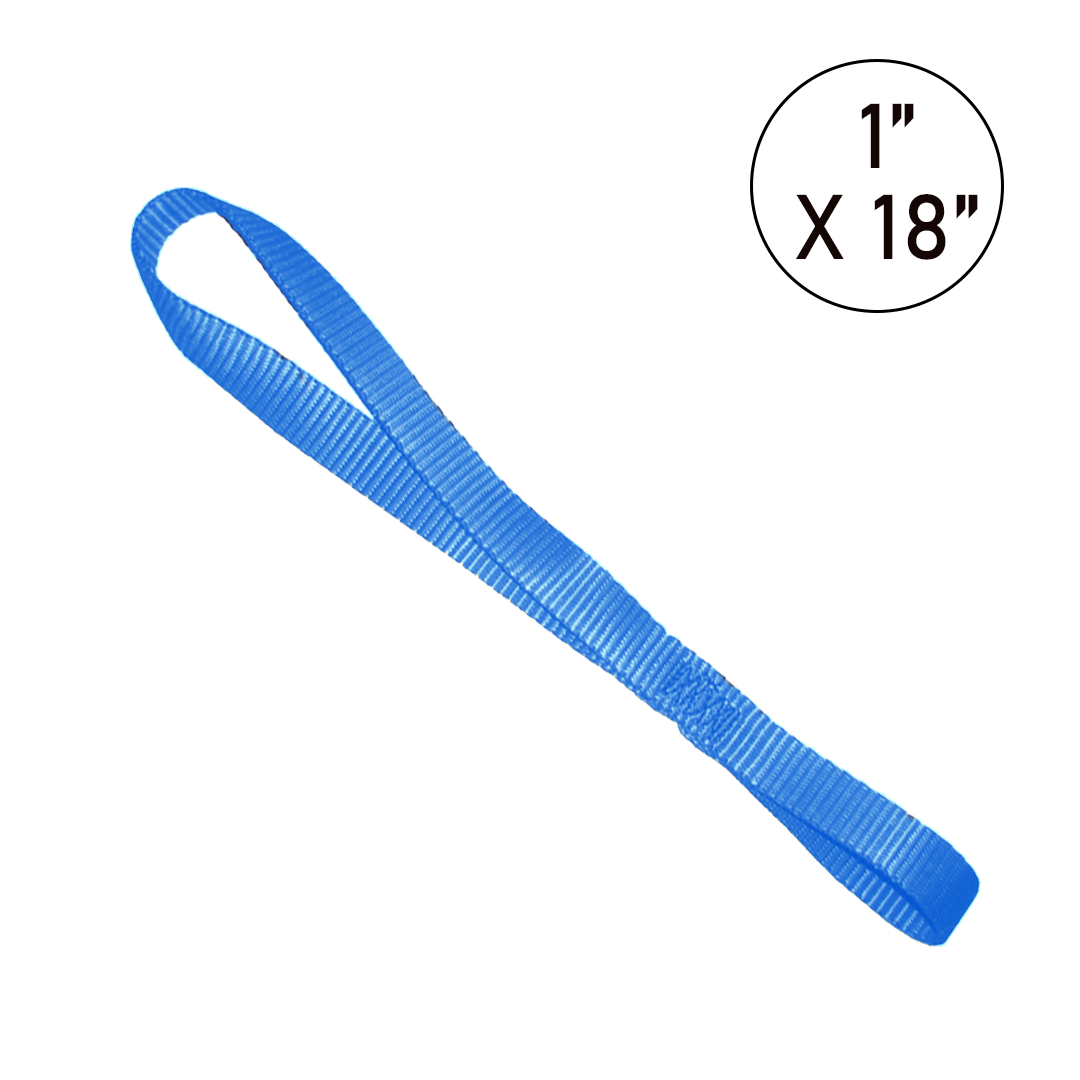 Heavy-Duty Blue 1" Powersports Tie-Down Kit - Motorcycle, ATV, UTV Ratchet Straps & Soft Loops