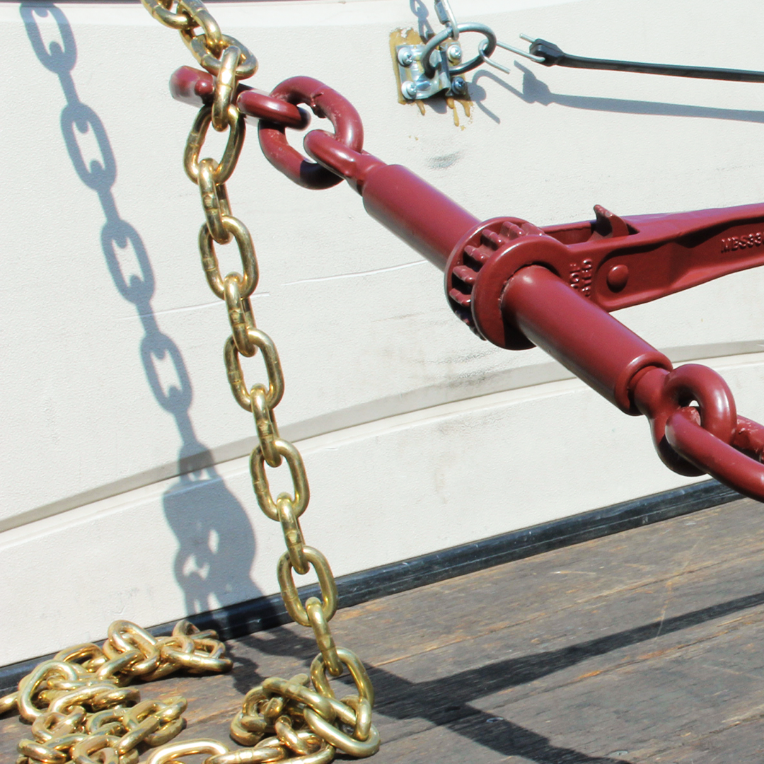 5/16" X 8' Transport Chain w/ Clevis Grab Hook Grade 70