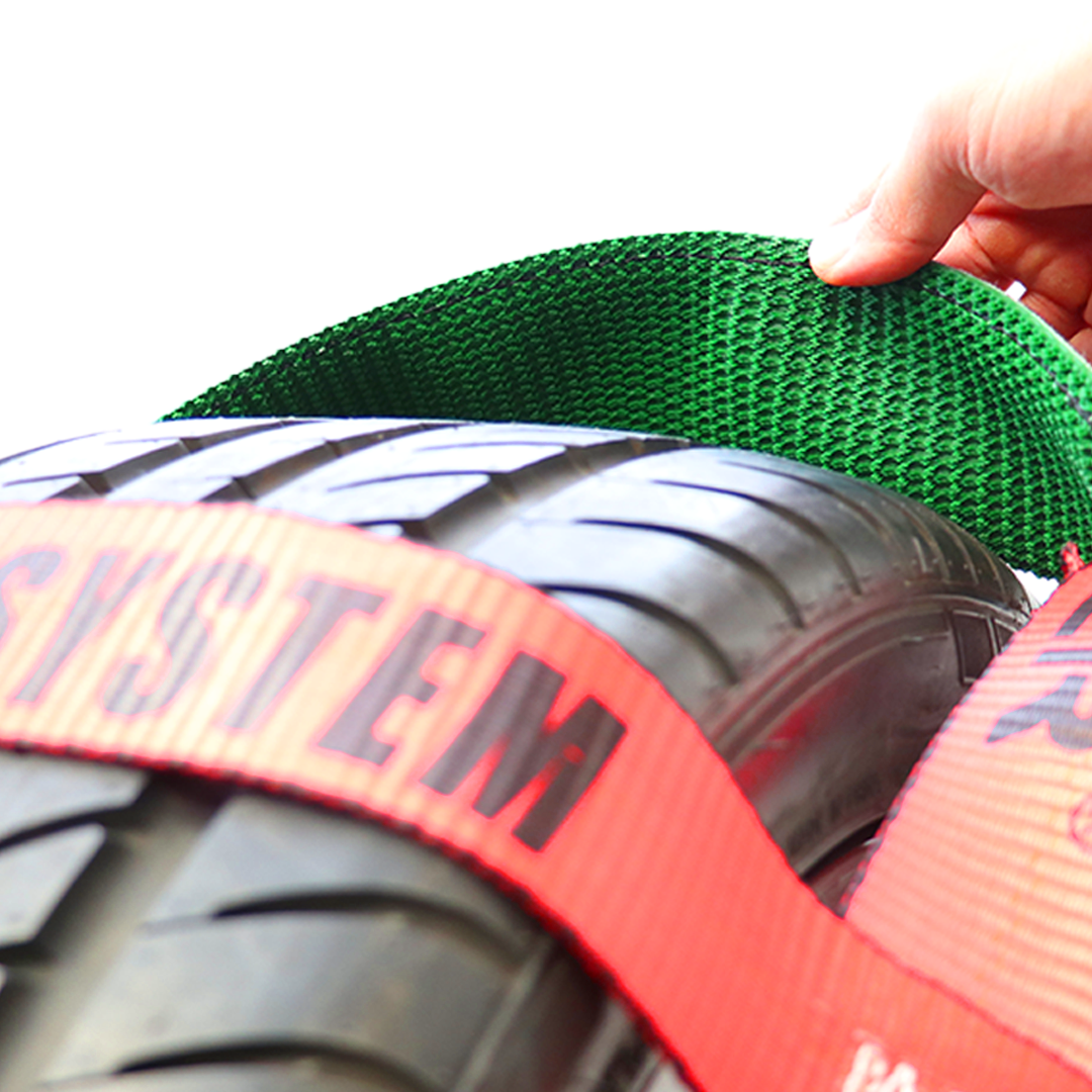 Boxer EliteGrip Pro 2" x 8' Premium Wheel Basket Tire Holder with Swivel J Hooks and High-Performance Rubber Sleeves