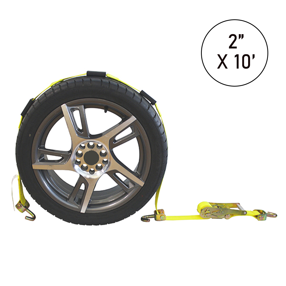 Boxer Straight-Style Tire Holder: ProLatch 3-Point Tire Holder with Swivel Hooks
