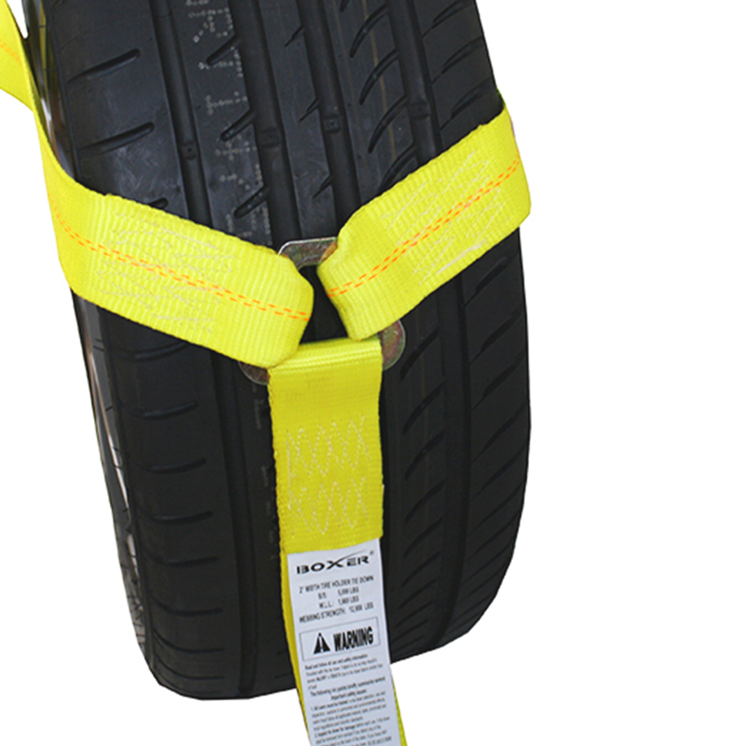 Boxer RoadGuard Pro 2" x 10' Wheel Basket Tire Holder: 3-Point System with Swivel Hook