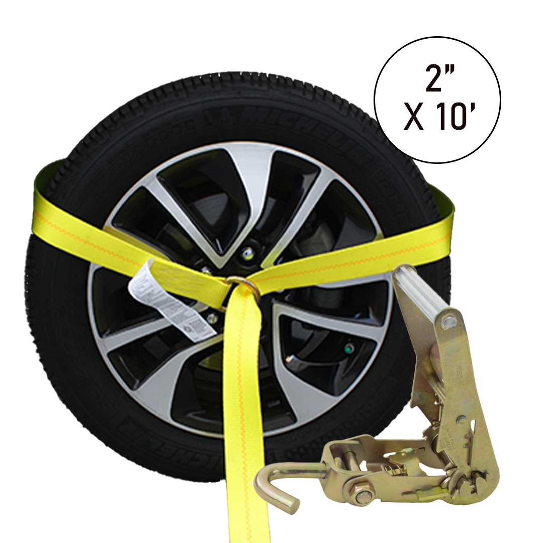 Boxer LassoGuard 2" x 10' Side Tire Holder with Swivel Hook Ratchet Extension