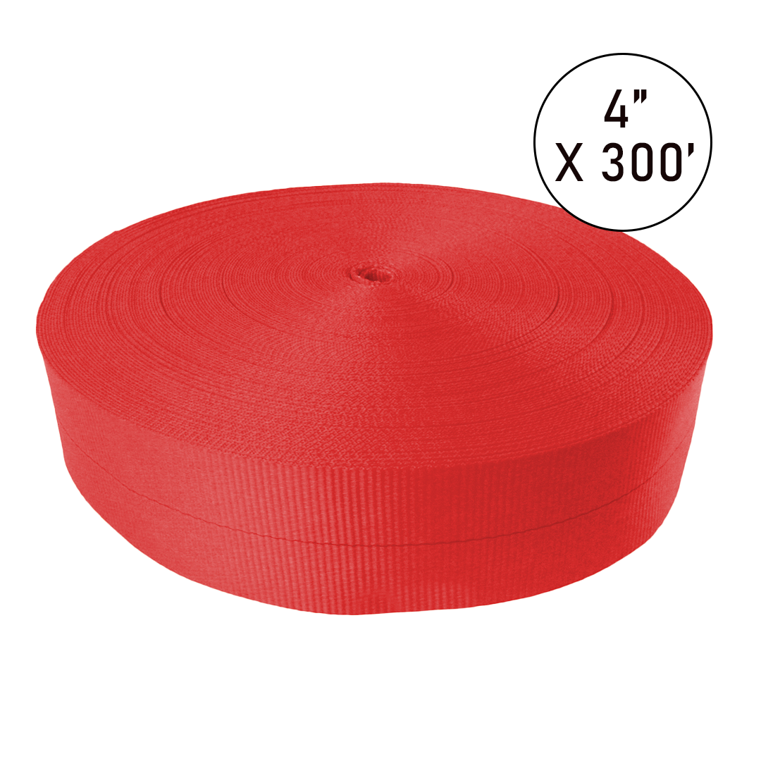 Boxer PolyPro 4" x 300' Heavy-Duty Polyester Tie Down Webbing Roll