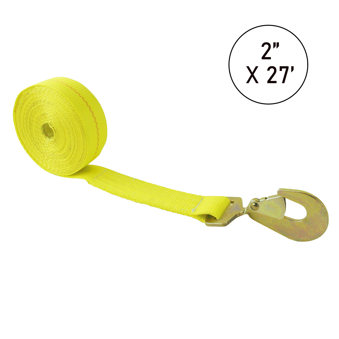 Boxer 2" Winch Strap with Twist Snap Hook