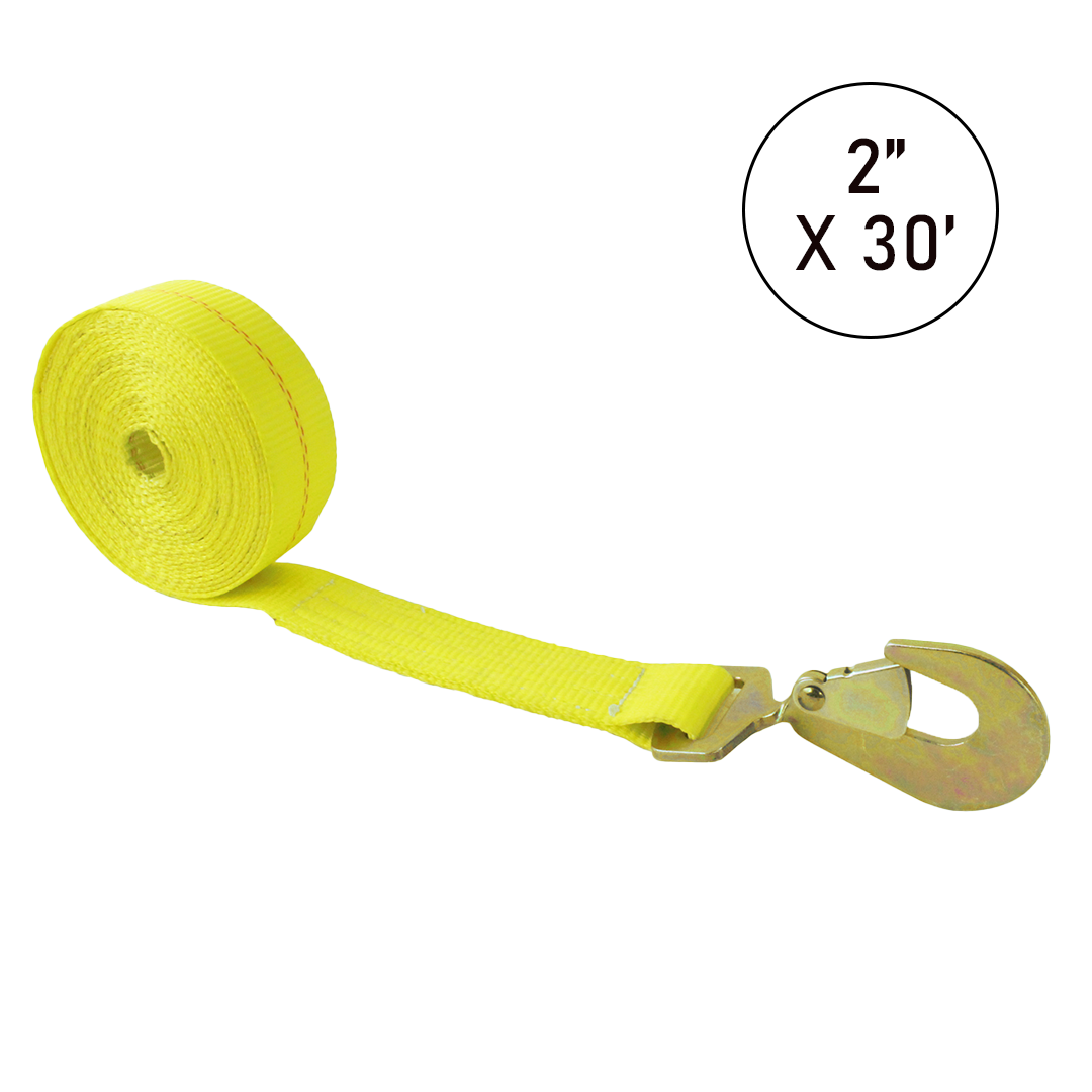 Boxer 2" Winch Strap with Twist Snap Hook