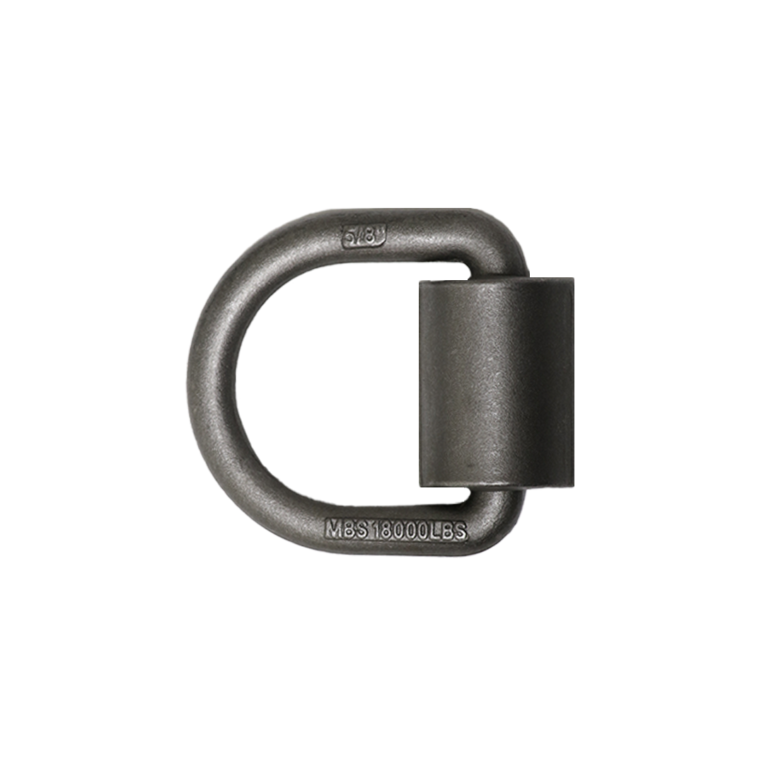 Heavy Duty 5/8" Weld-On Forged Lashing D-Ring with Mounting Bracket