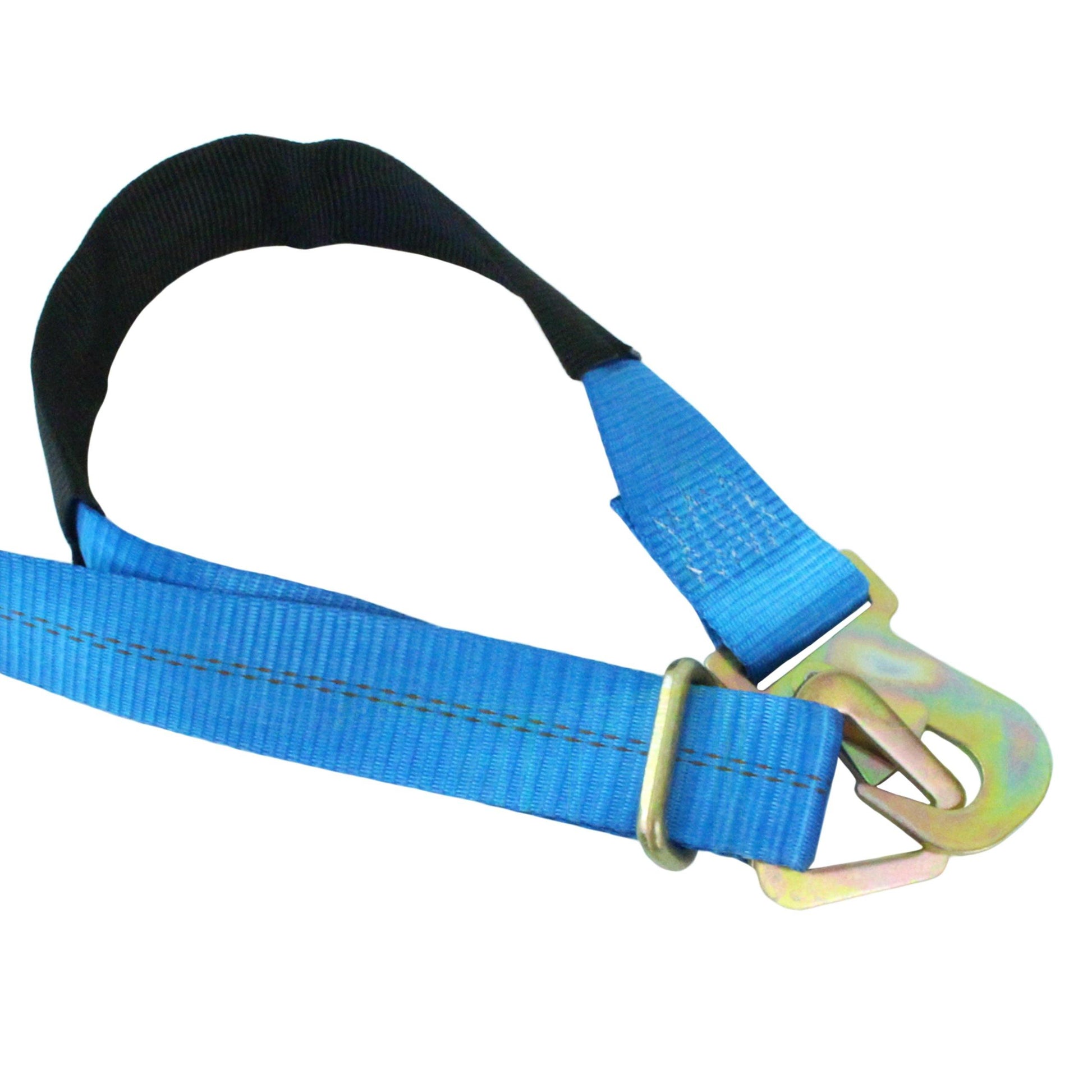 Car Tie Down with Flat Snap Hooks and Adjustable Axle Strap - Boxer Tools