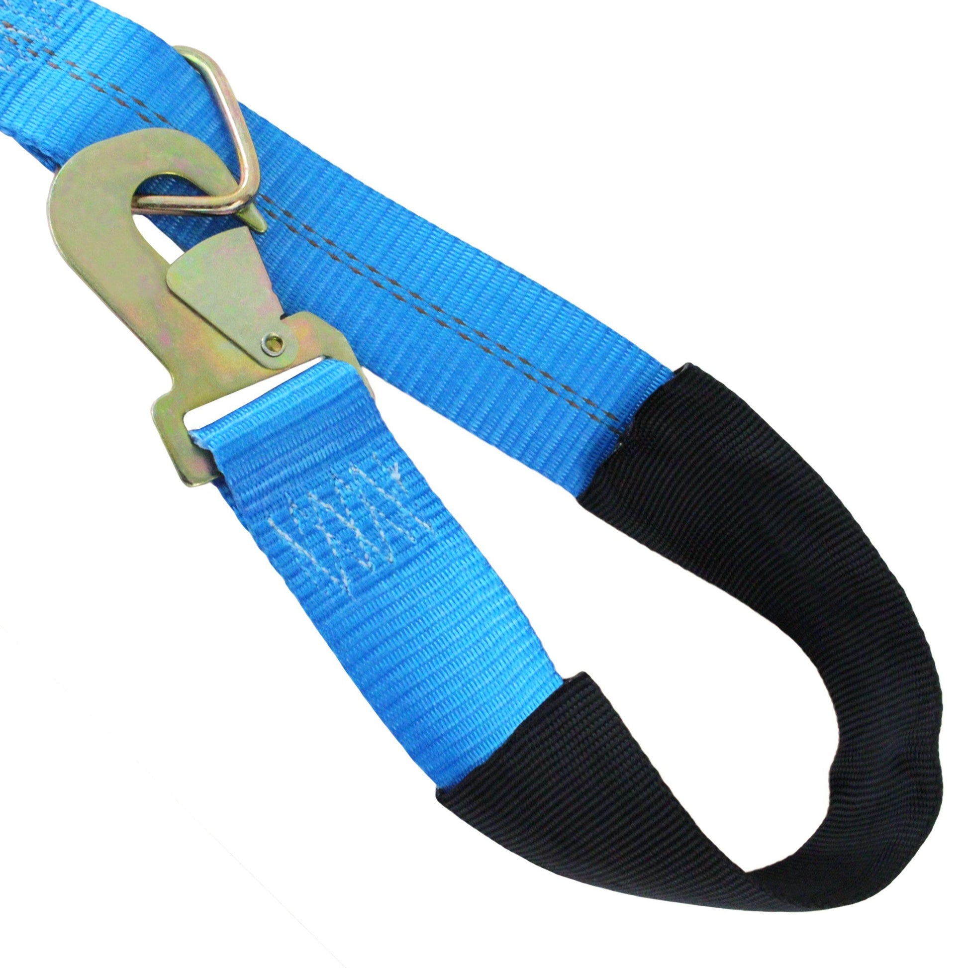 Car Tie Down with Flat Snap Hooks and Axle Strap - Boxer Tools