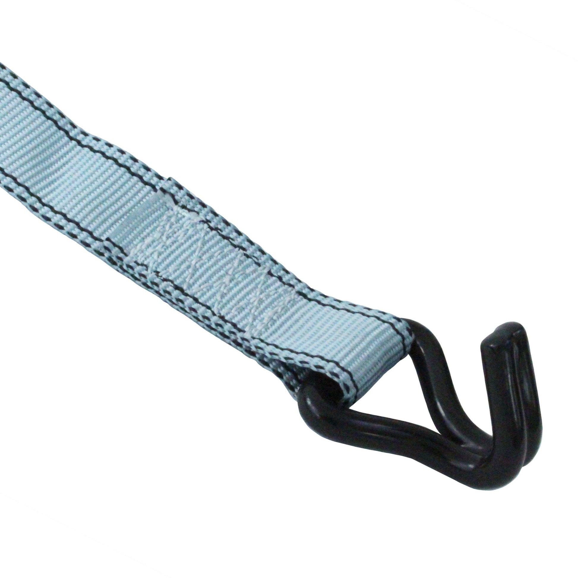 4 Pieces of Ratchet Tie Down with J Hooks - Boxer Tools