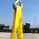 Heavy Duty 2" Lifting Sling with Reinforced Twisted Loop Eyes-2