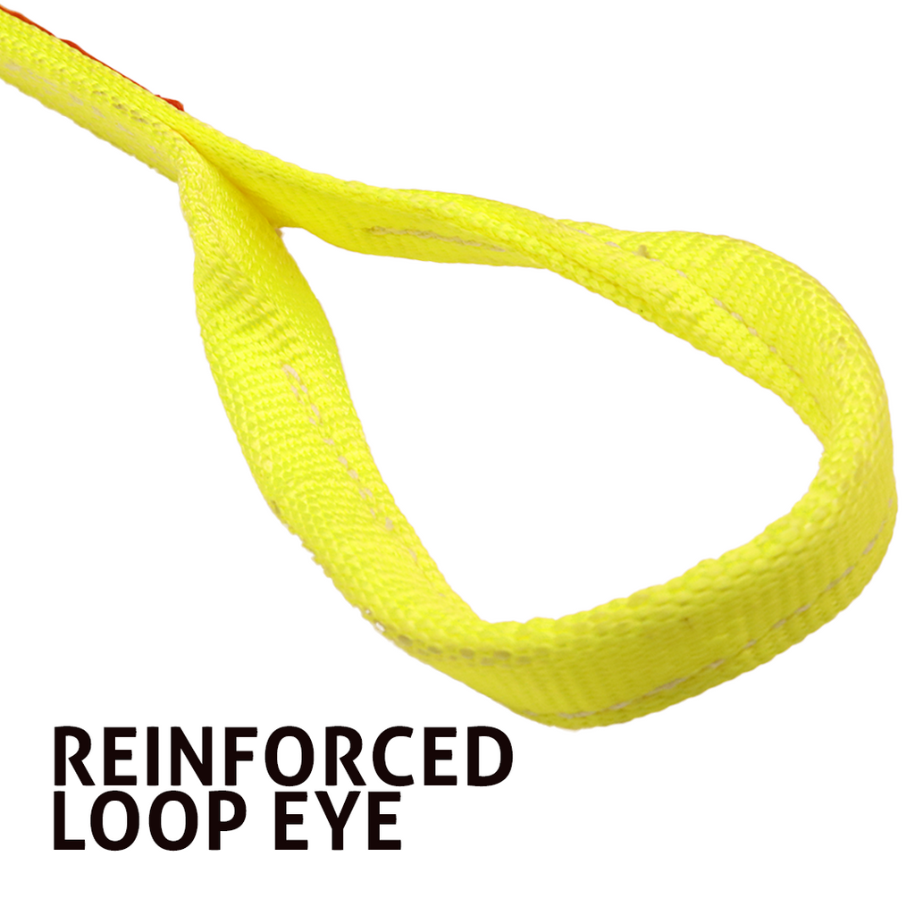 Heavy Duty 2" Lifting Sling with Reinforced Twisted Loop Eyes
