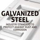 26ft Galvanized Steel E-Track – Heavy Duty Horizontal Tie-Down Rail (2,000 lbs Rating)-3