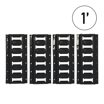 Heavy-Duty 1 Foot E-Track, Set of 4